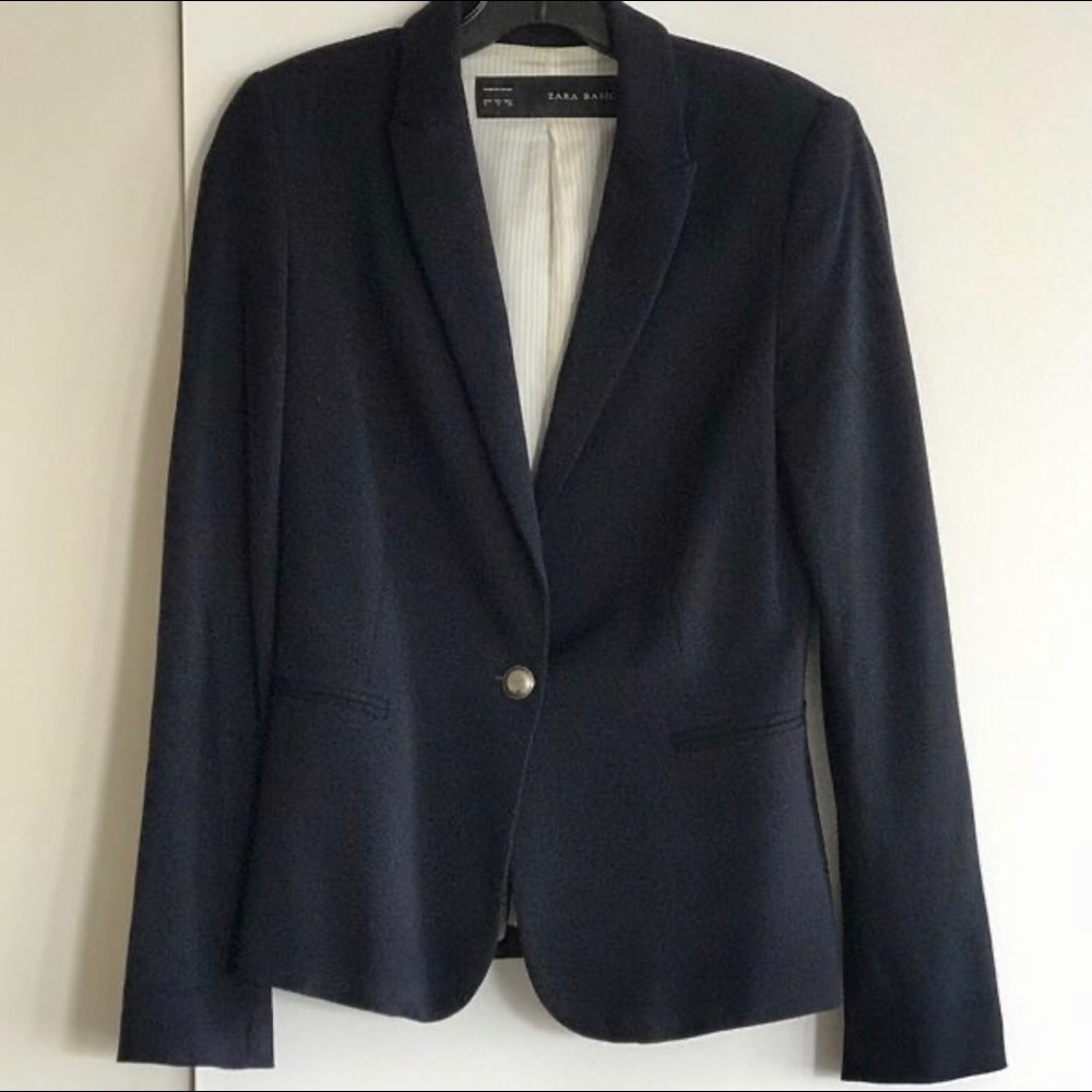 Zara Navy Blue Blazer
